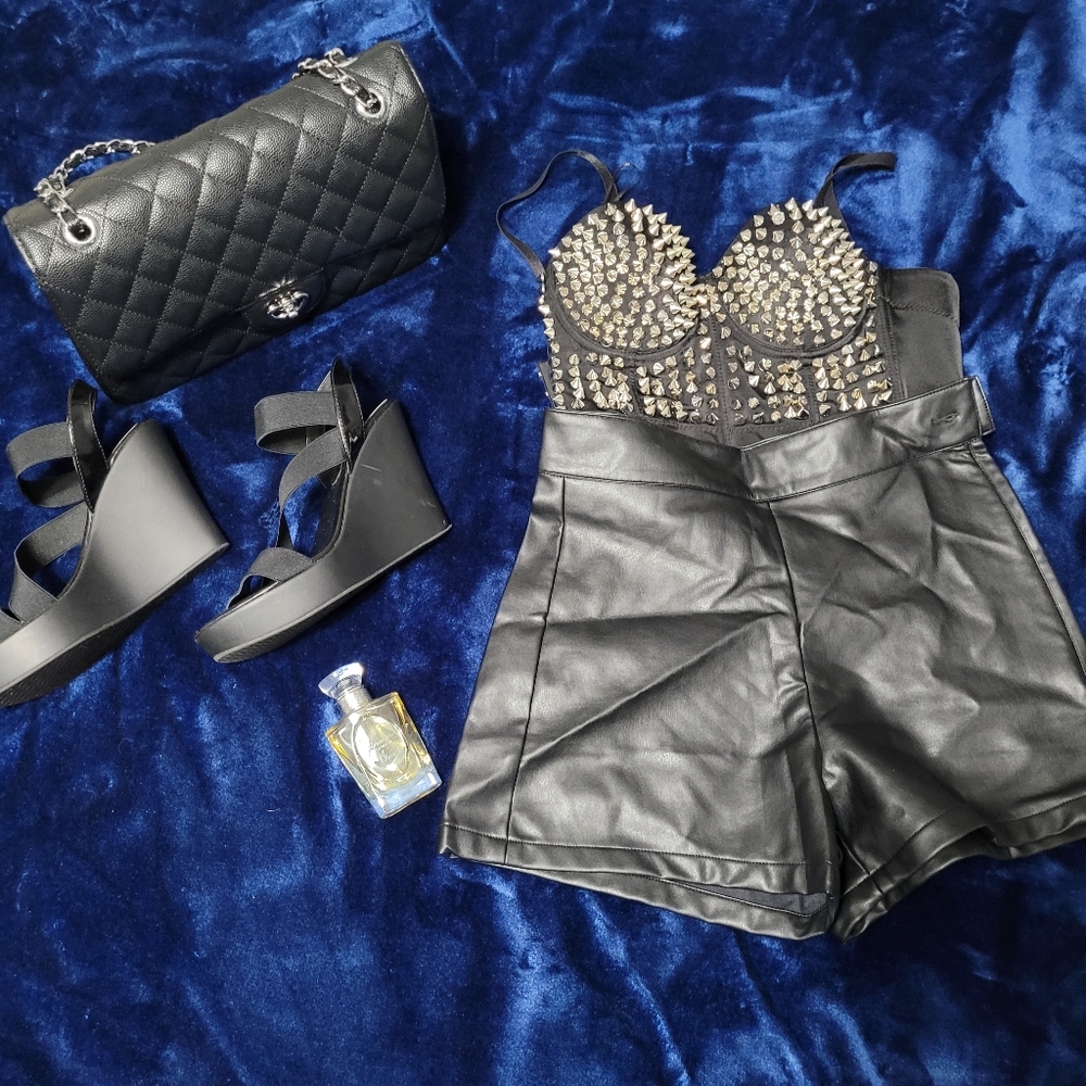 Charles David black wedges sandals. Size 8
